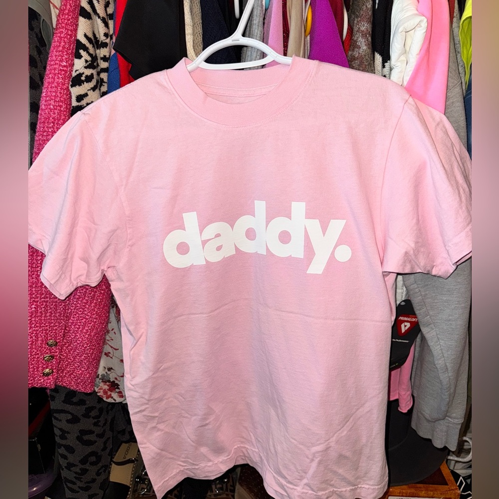 Unwell Alex Cooper tour merch Daddy light pink crew neck size small!